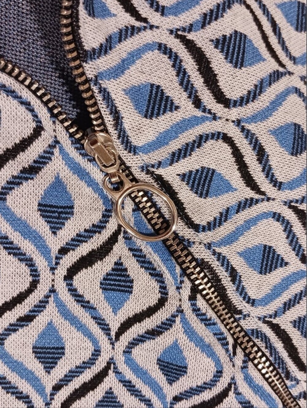 Urban Outfitters Arlo 60s Inspired Zip Mini Dress Go-Go Geometric - Picture 5 of 10